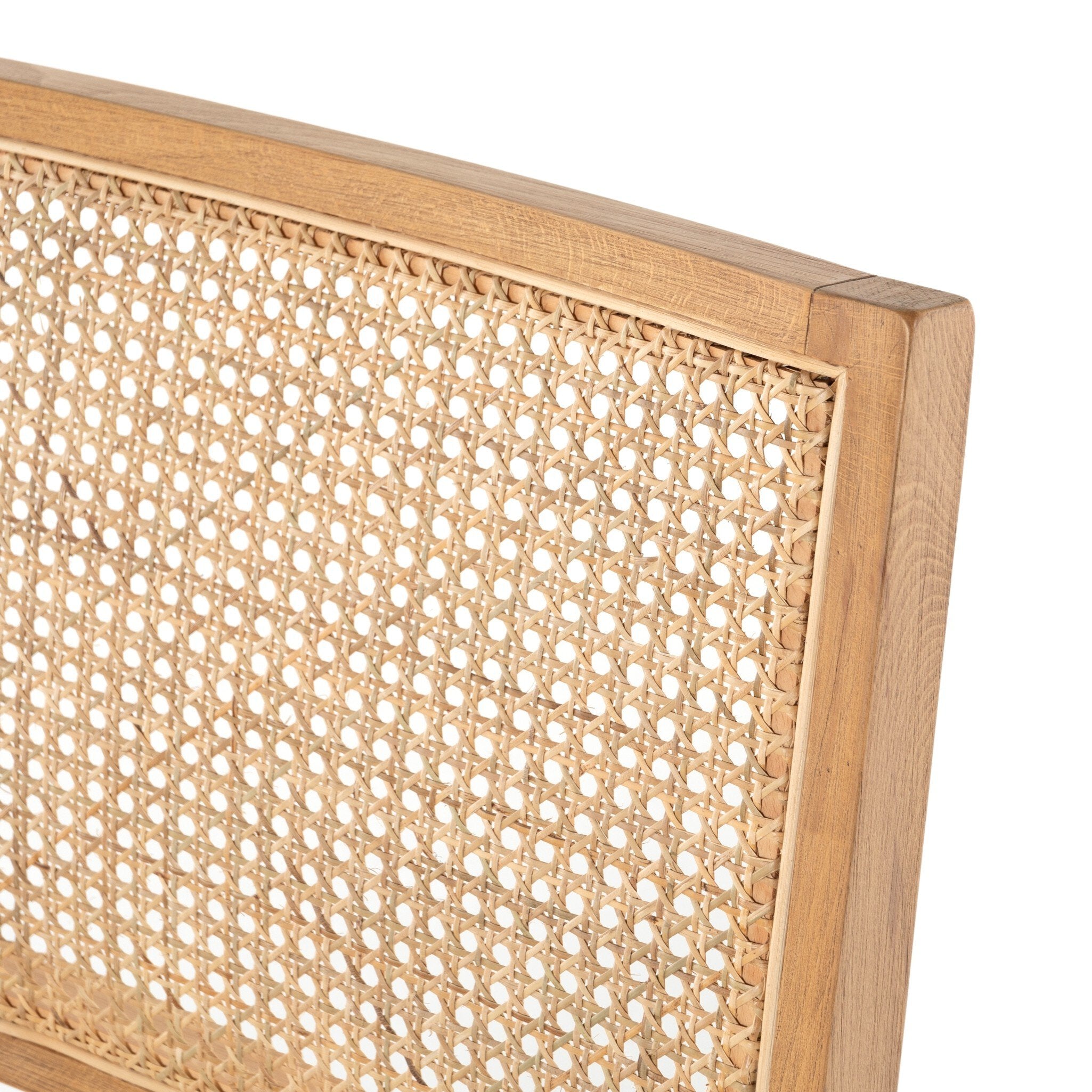 Dalton Leather and Cane Dining Chair