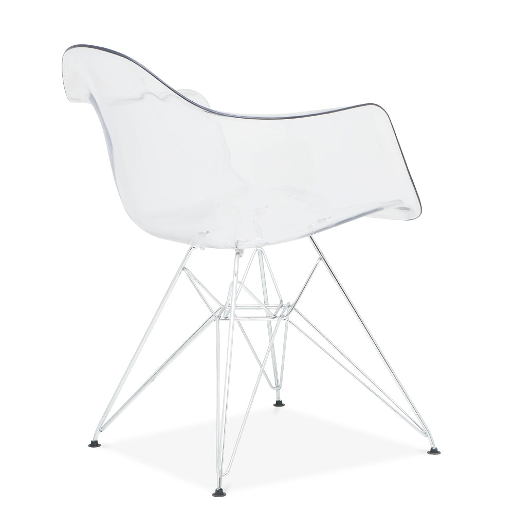 Acrylic Bucket with Chrome Base