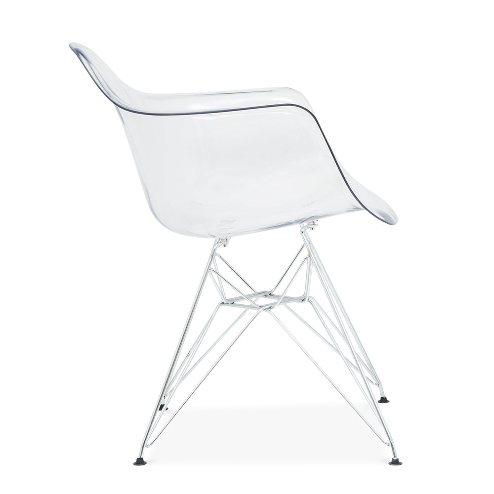 Acrylic Bucket with Chrome Base