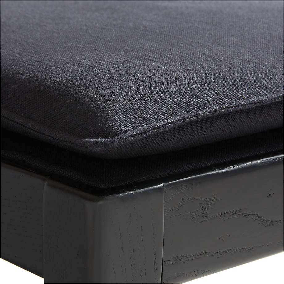 Black Tina Cane Counter Stool