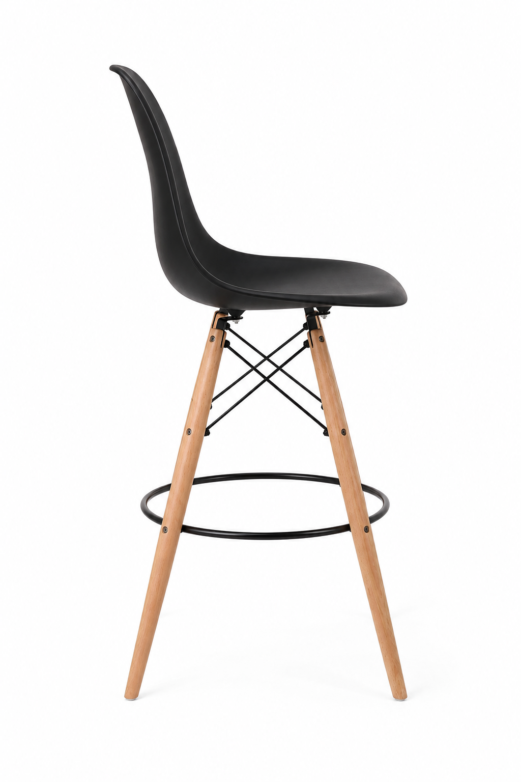 Eiffel Stool Natural Wood Legs (26")