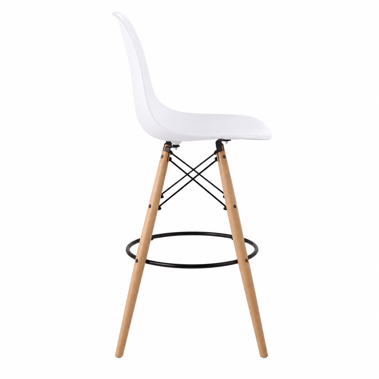 Eiffel Stool Natural Wood Legs (26")
