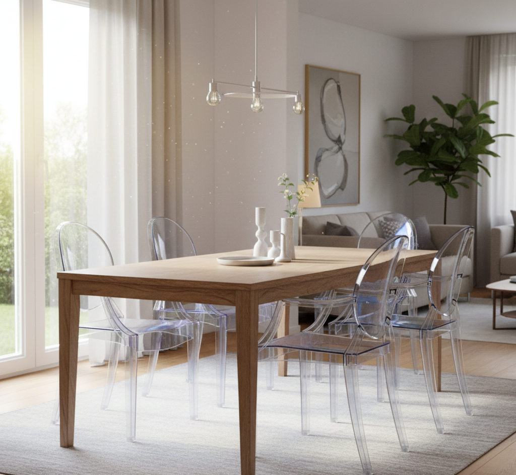 Ghost Chair with Arms