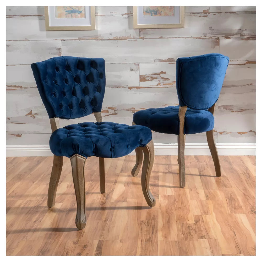 Bates Velvet Tufted Dining Chair