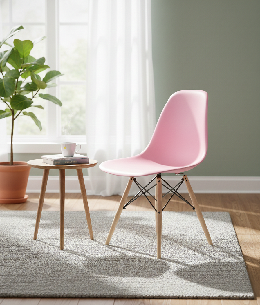 Eiffel Dining Chair (Natural Wood Base)