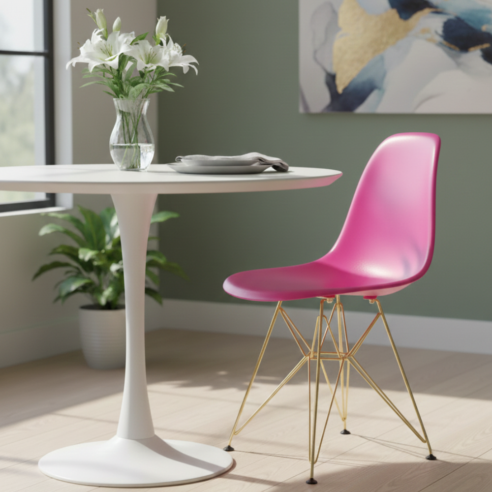 Eiffel Dining Chair (Gold Legs)