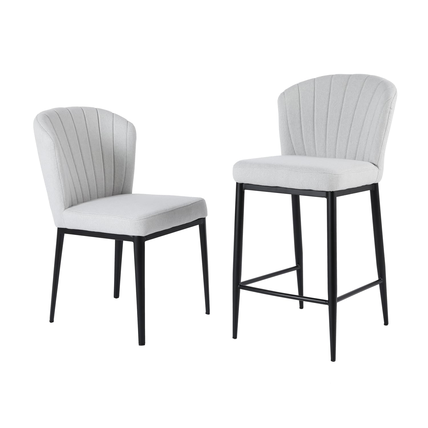 Seashell Counter Stool (Fabric)