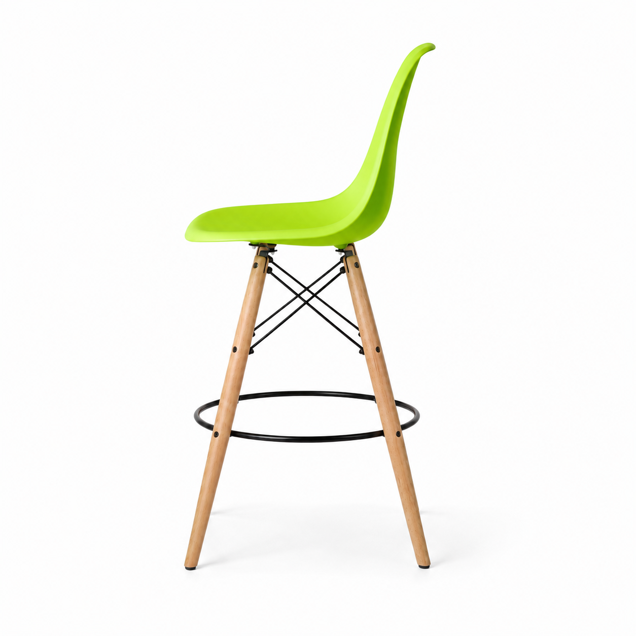 Eiffel Stool Natural Wood Legs (26")