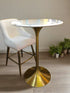 Leo Brass Faux Marble (Stone) Bar Table
