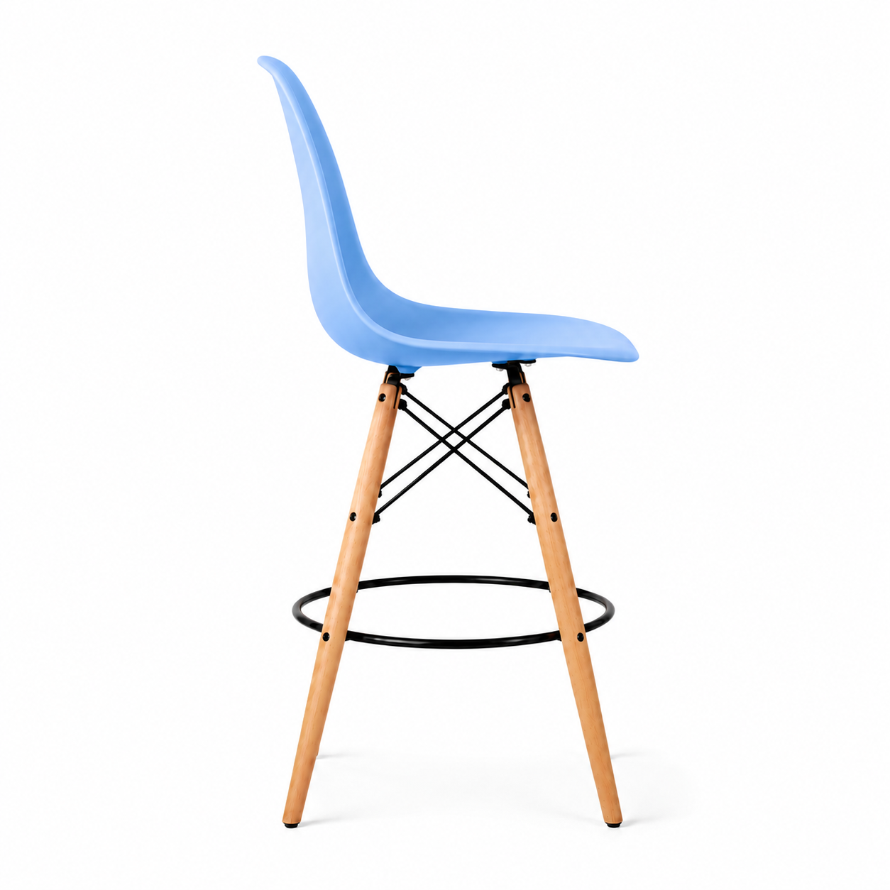 Eiffel Stool Natural Wood Legs (26")