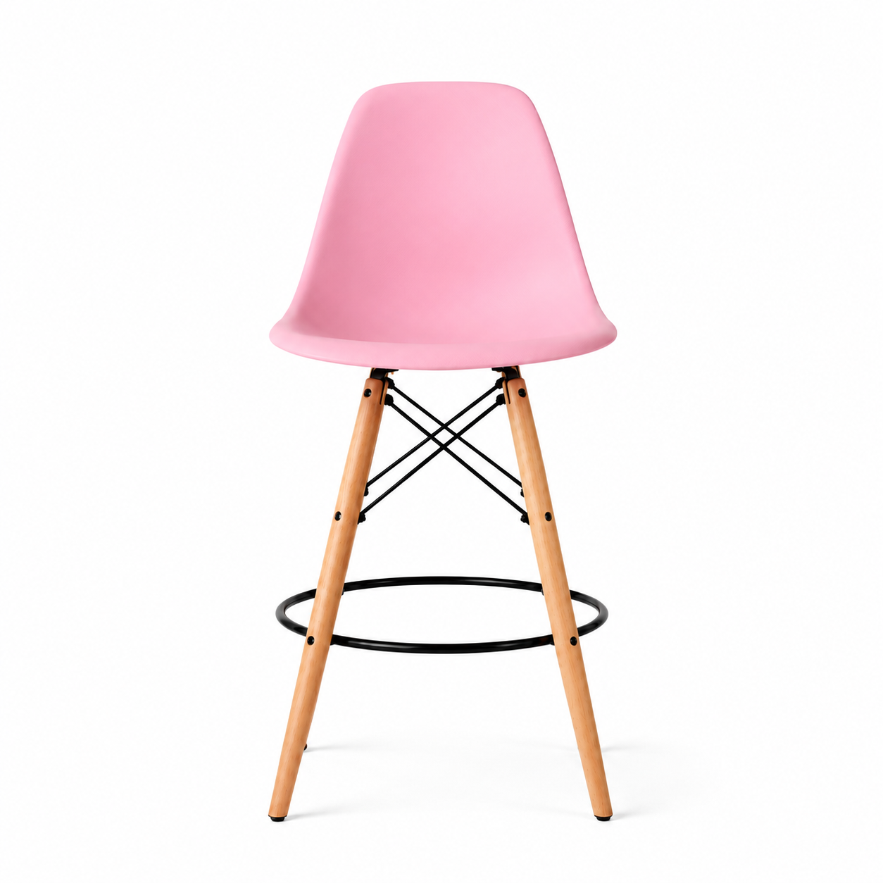 Eiffel Stool Natural Wood Legs (26")