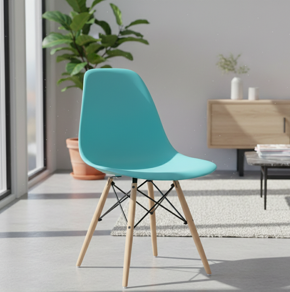 Eiffel Dining Chair (Natural Wood Base)