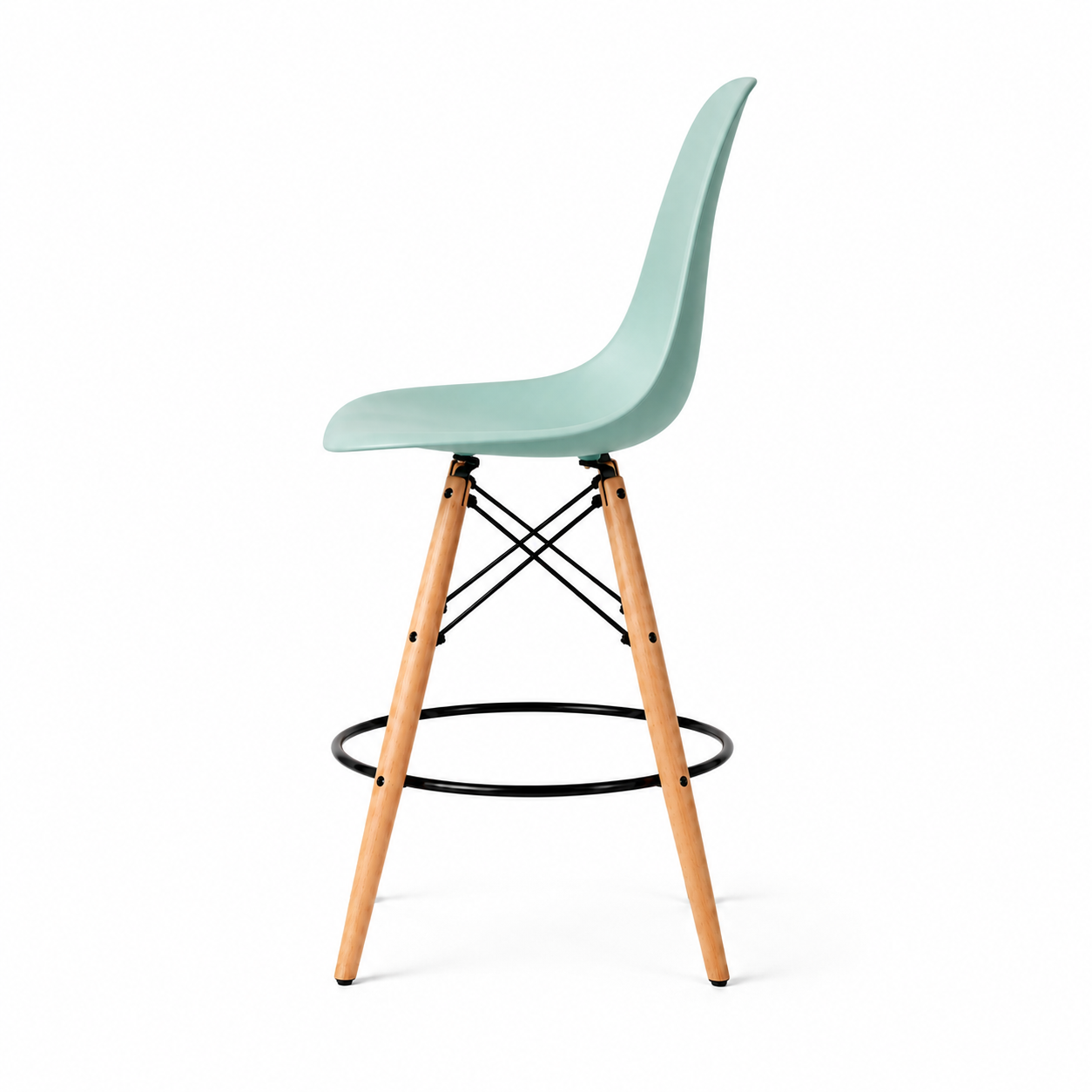 Eiffel Stool Natural Wood Legs (26")