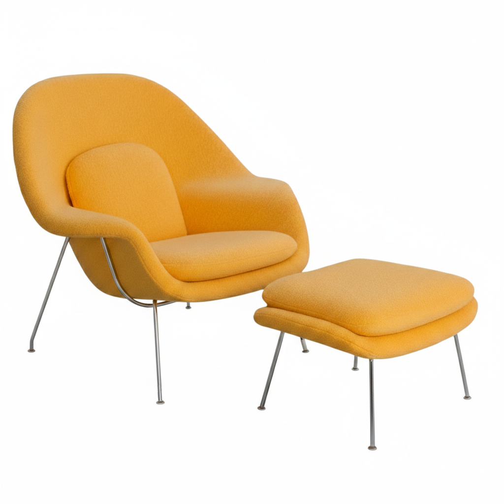 Manny Lounge Chair (Boucle Fabric)