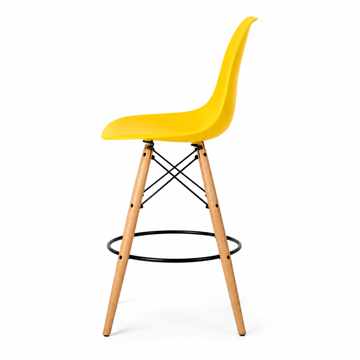Eiffel Stool Natural Wood Legs (26")