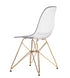 Eiffel Clear Chair with metal base