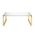 Gen Coffee Table (Chrome/Gold)
