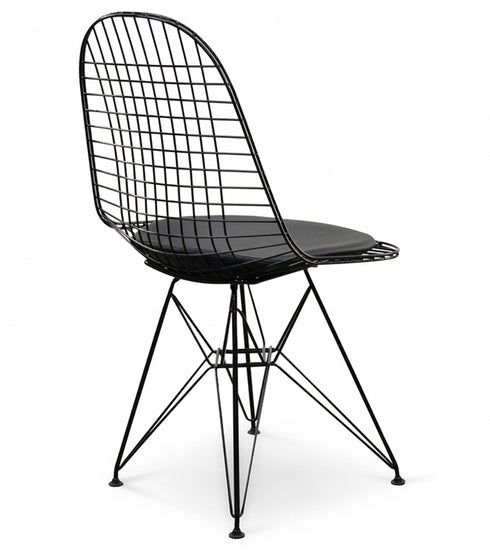 Mesh Eiffel Dining Chair (Black/ White)