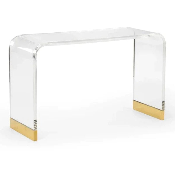 Acrylic Gold Console Table