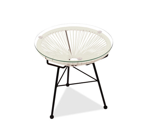 Acapulco Side Table with Glass