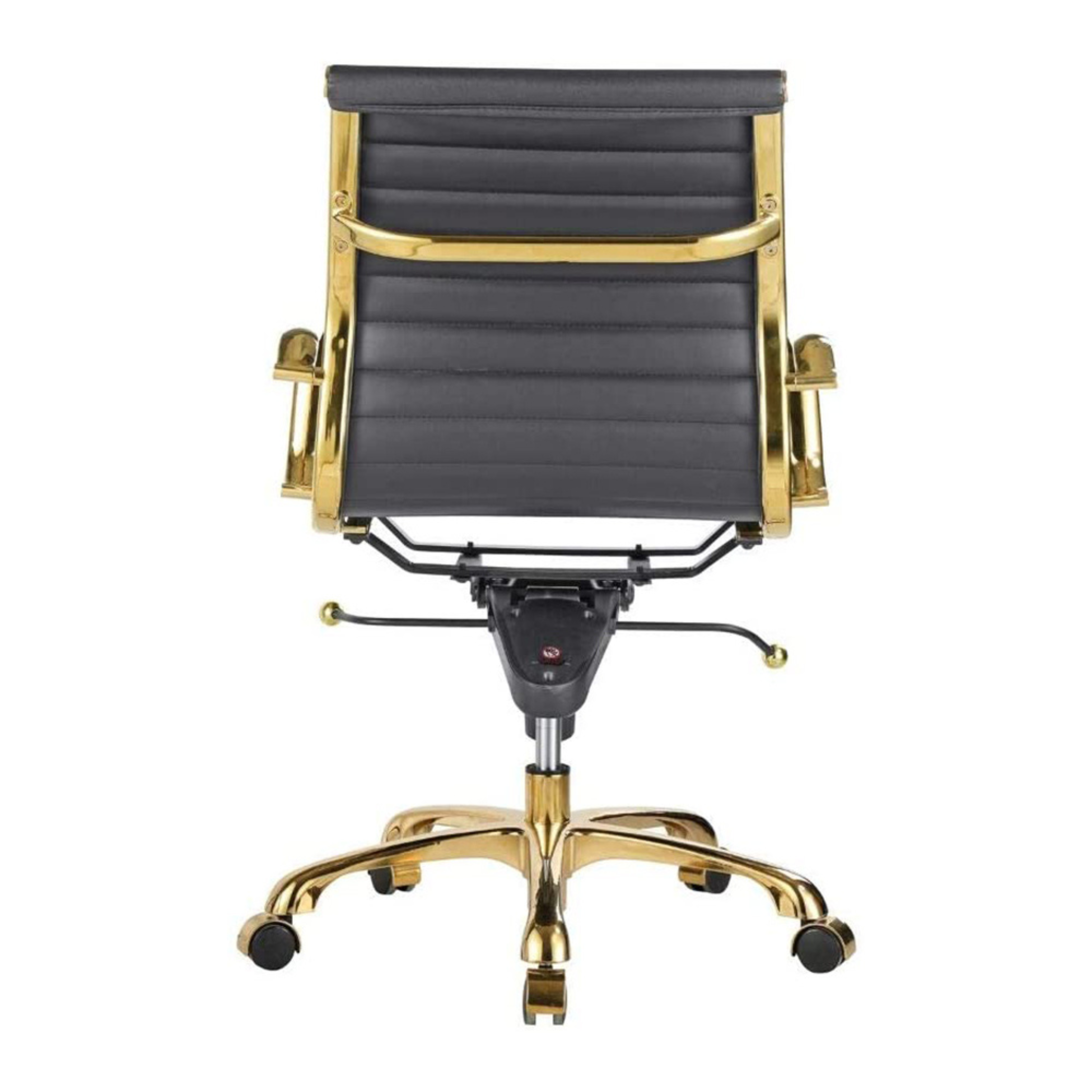 Toni Office Chair with Gold Frame - Low Back