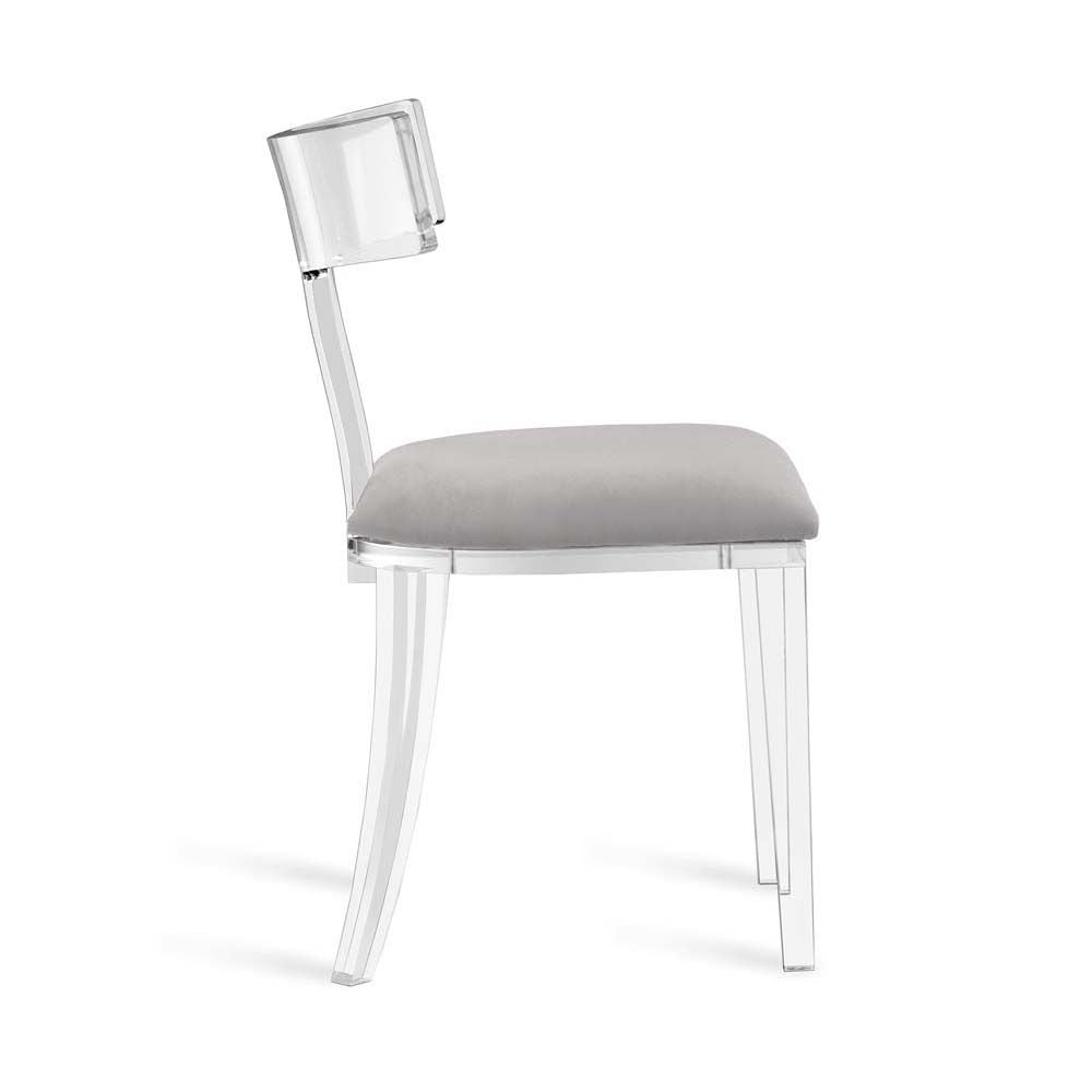 Tristan Acrylic Klismos Chair