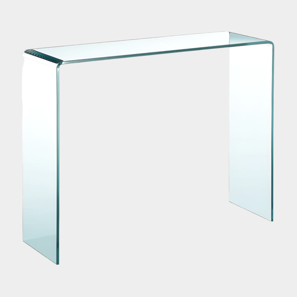 Bent Glass Console Table