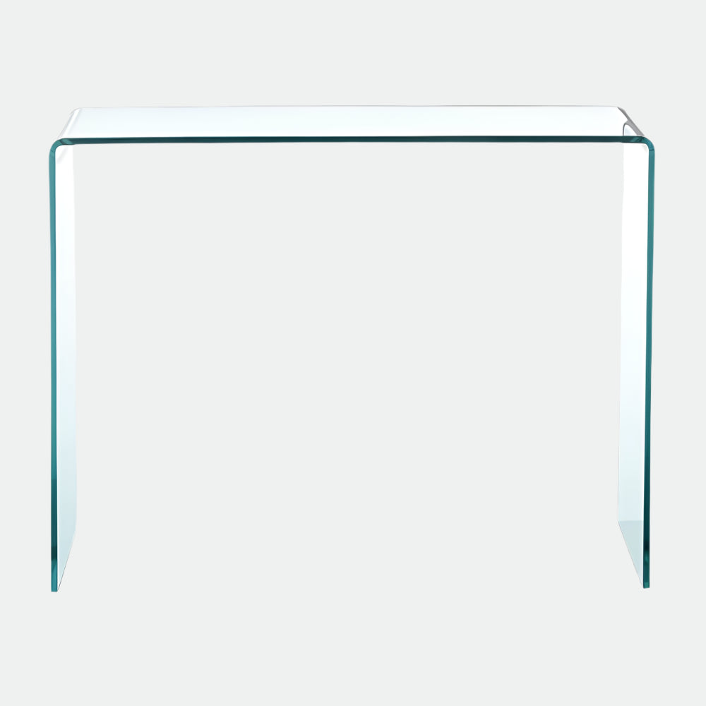 Bent Glass Console Table