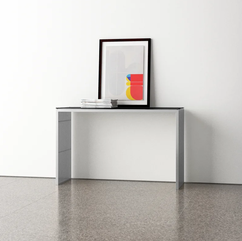 Slate Console Table w/ Glass