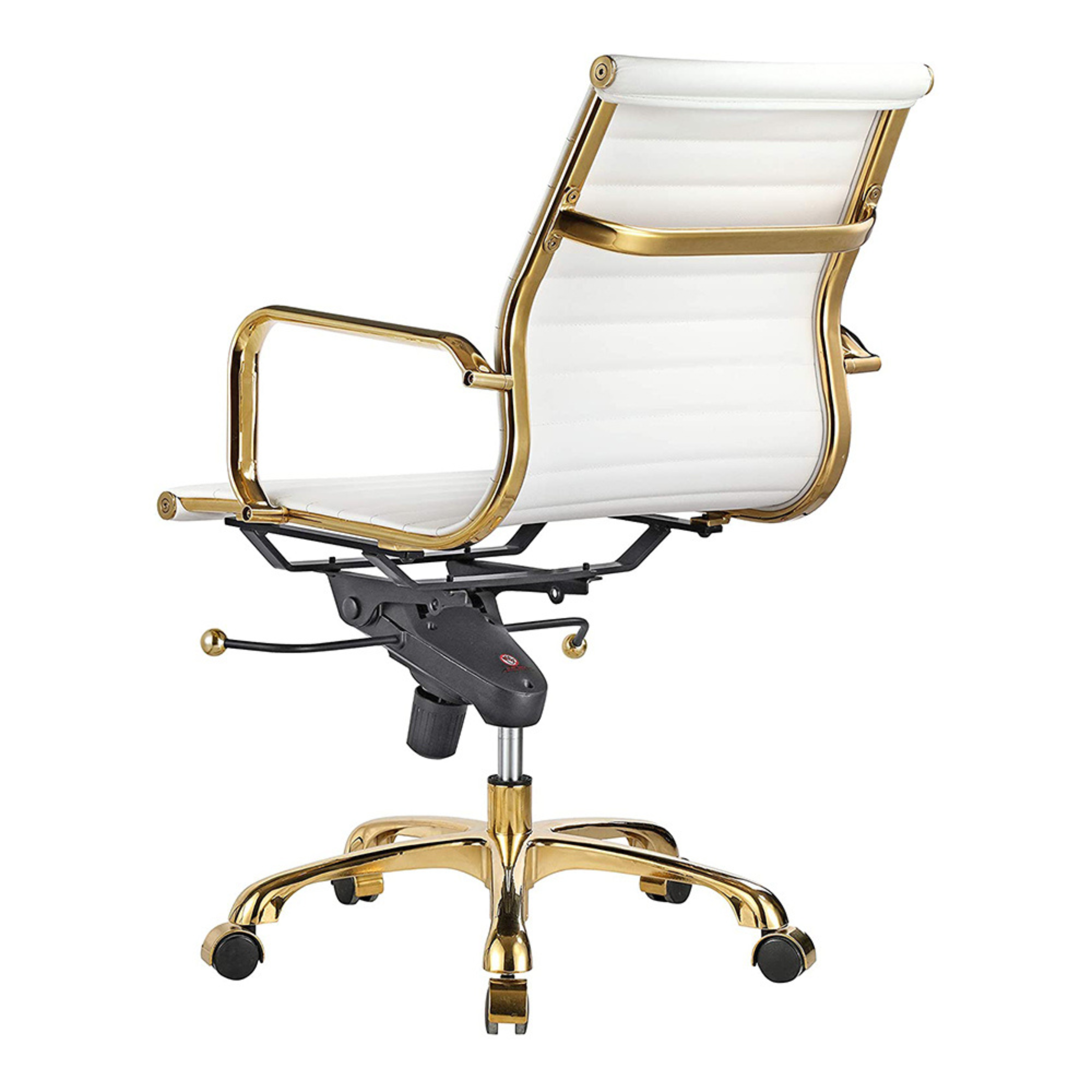 Toni Office Chair with Gold Frame - Low Back