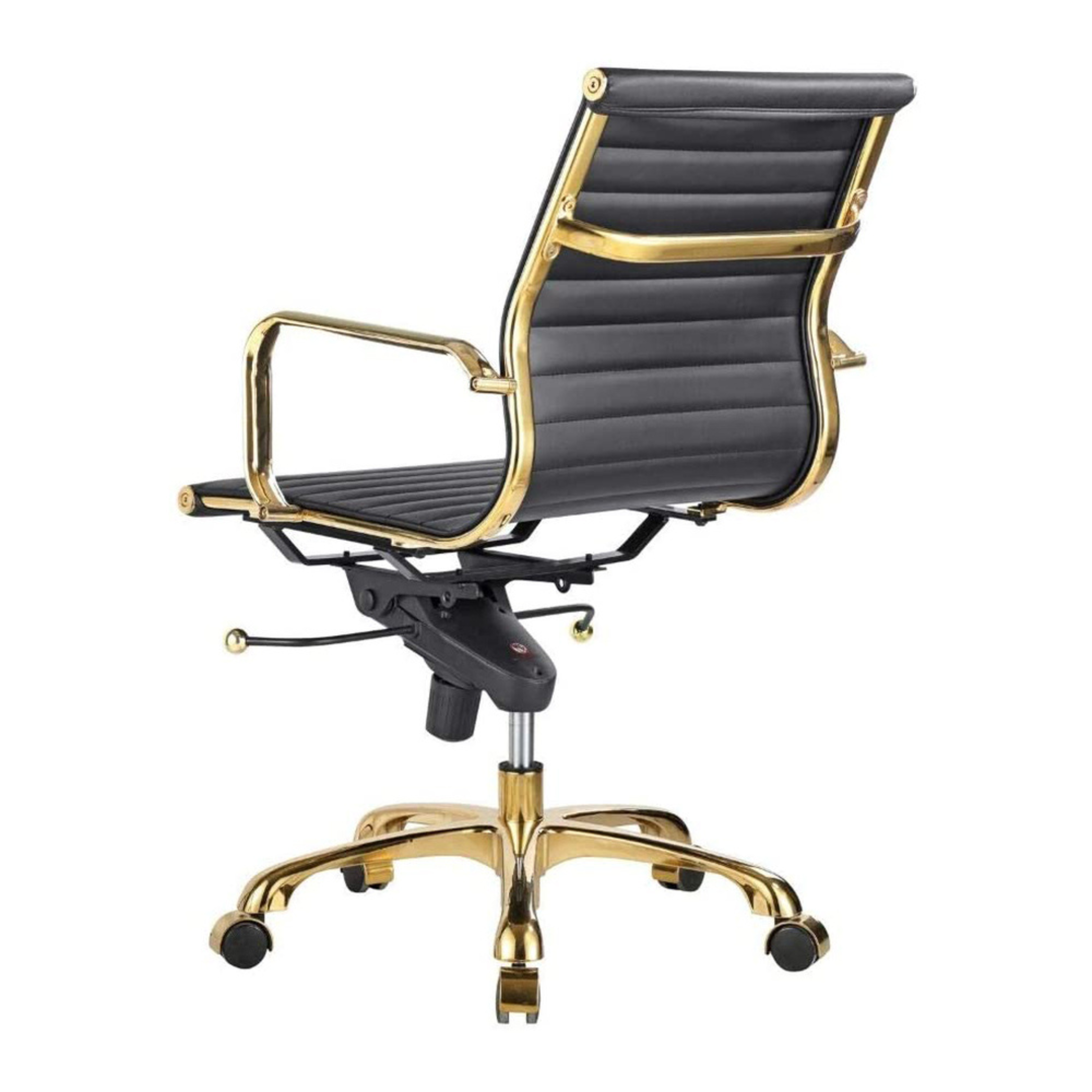 Toni Office Chair with Gold Frame - Low Back