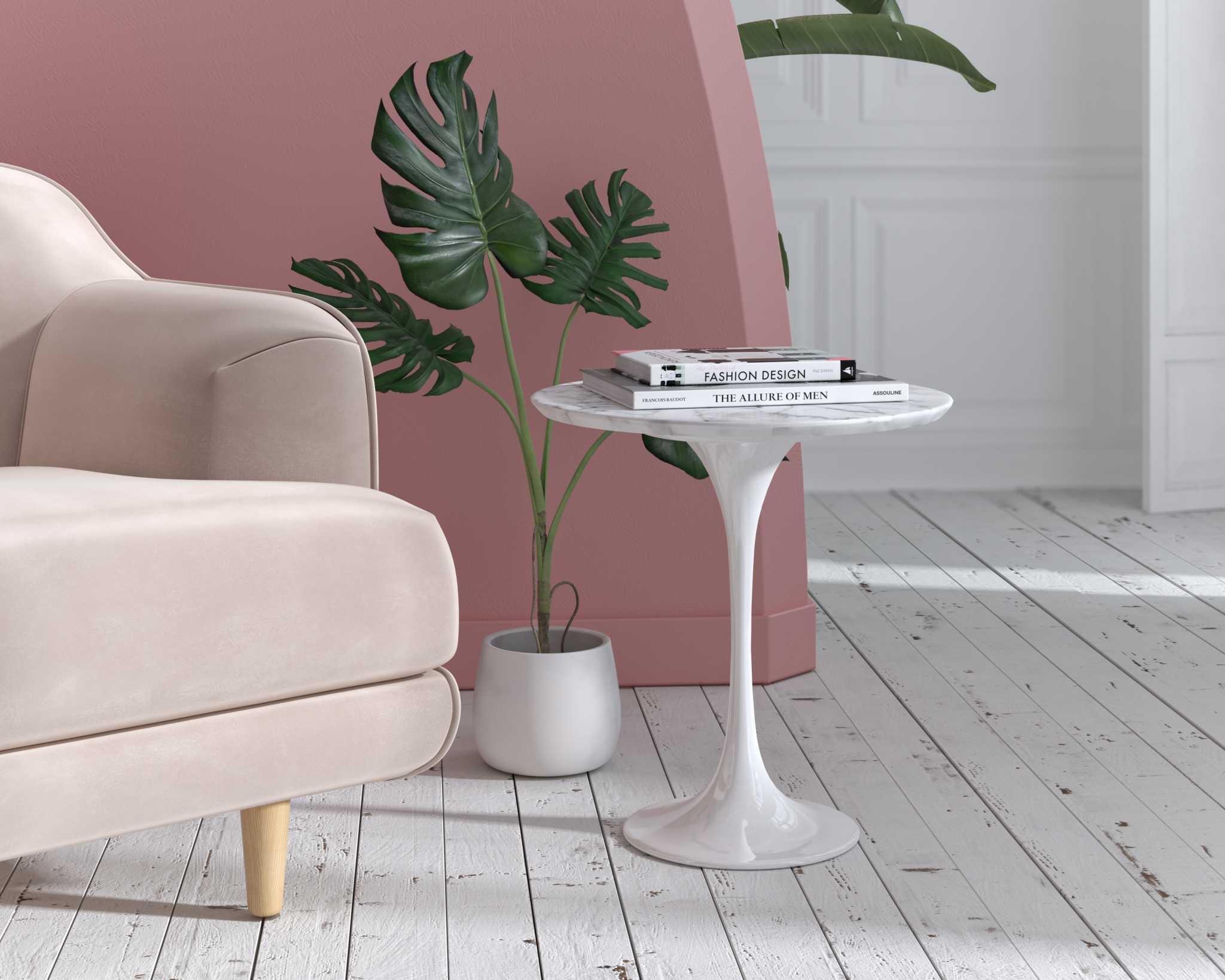 Saarinen Side Table - Marble Top