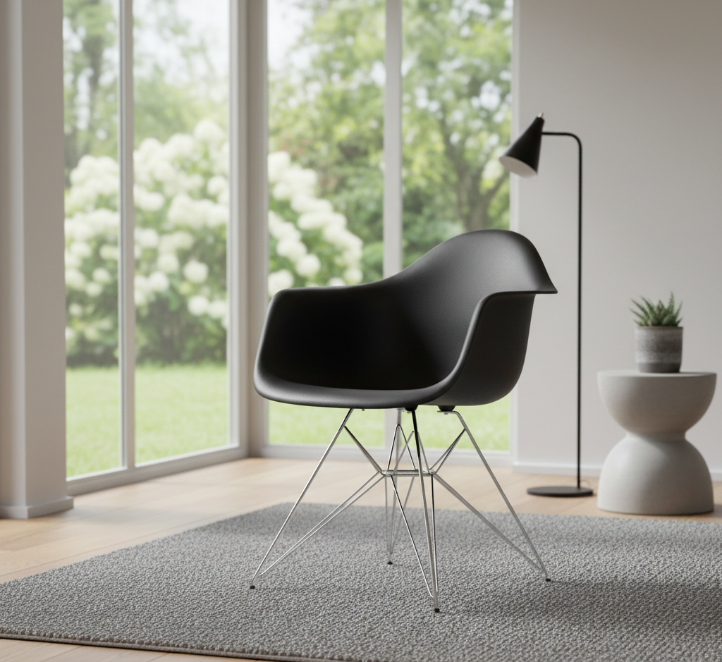 Bucket Arm with Chrome legs