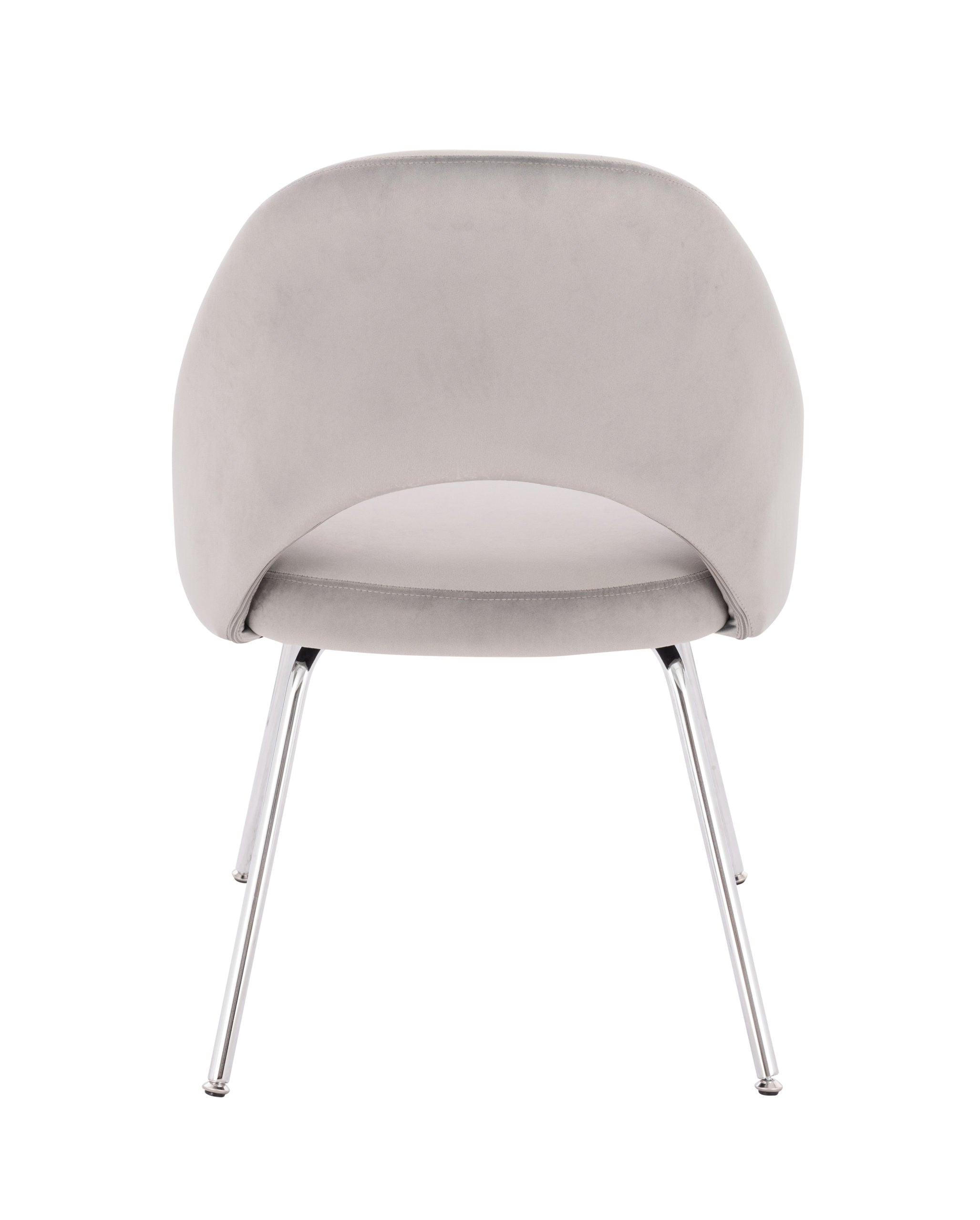 Sand Chrome Velvet Chair