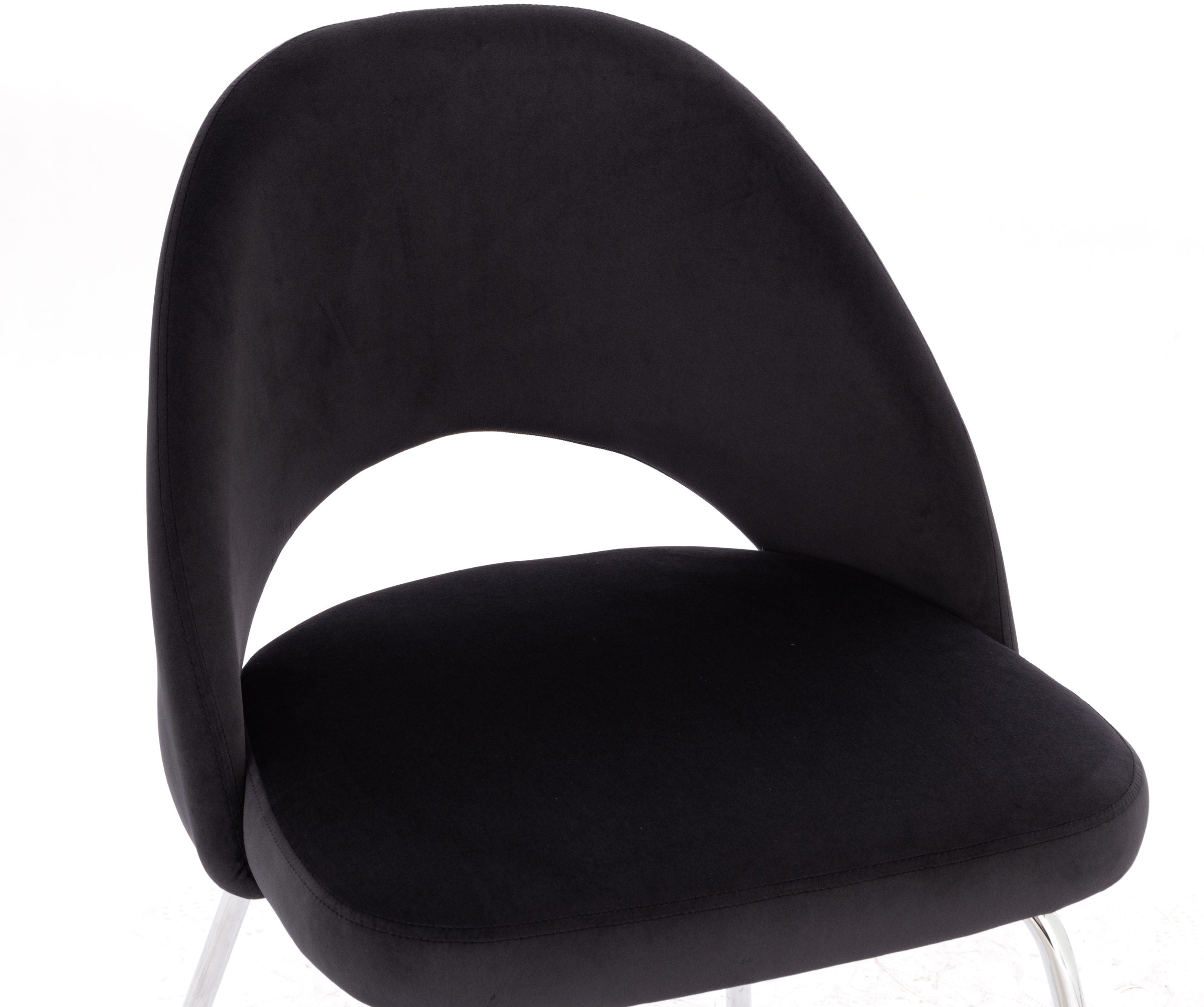 Sand Chrome Velvet Chair