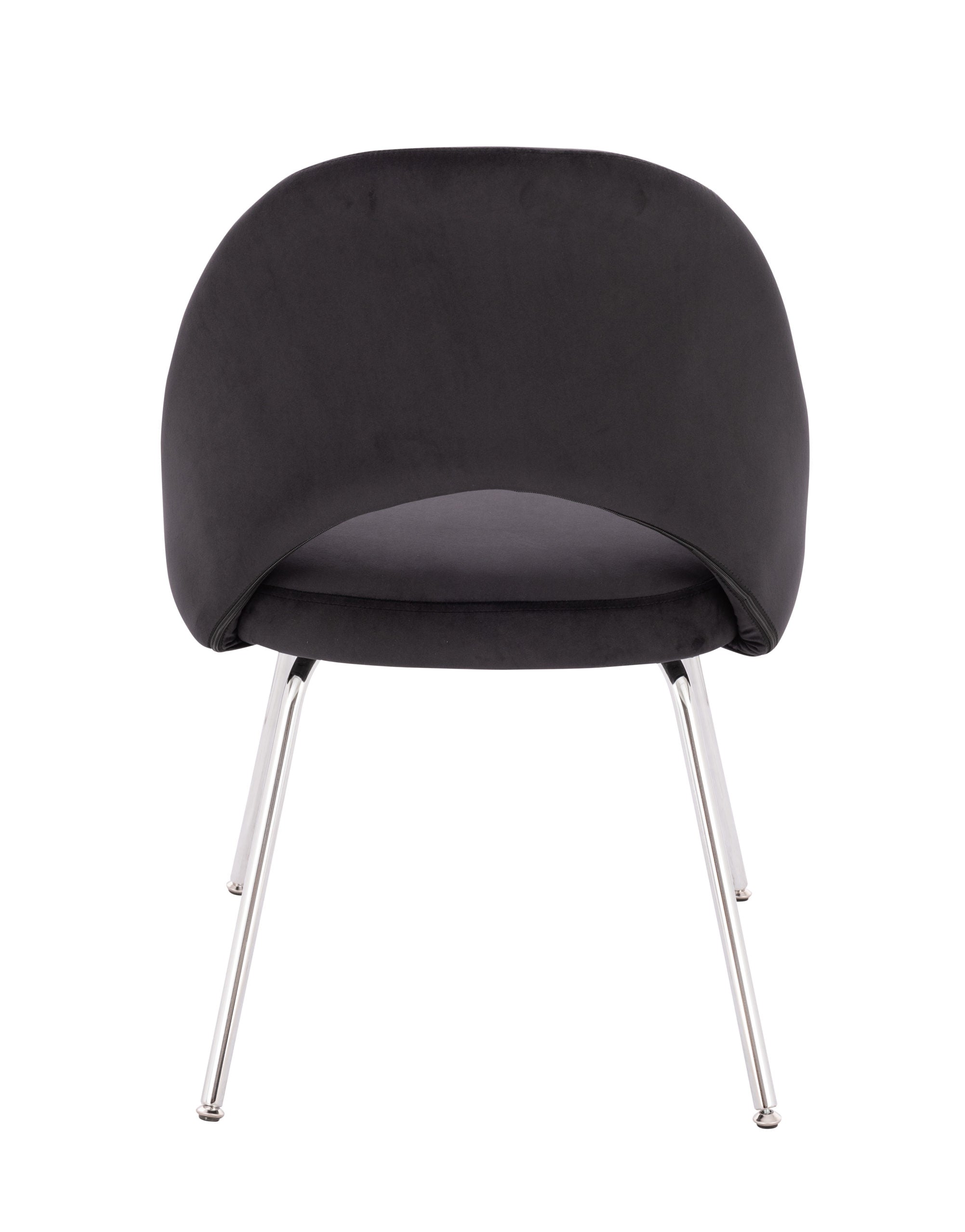 Sand Chrome Velvet Chair