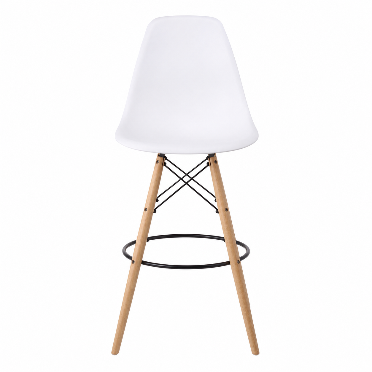 Eiffel Stool Natural Wood Legs (26")