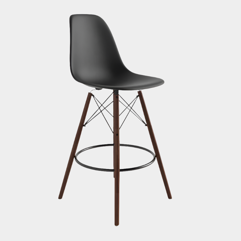 Eiffel Stool Walnut Wood Legs (26")