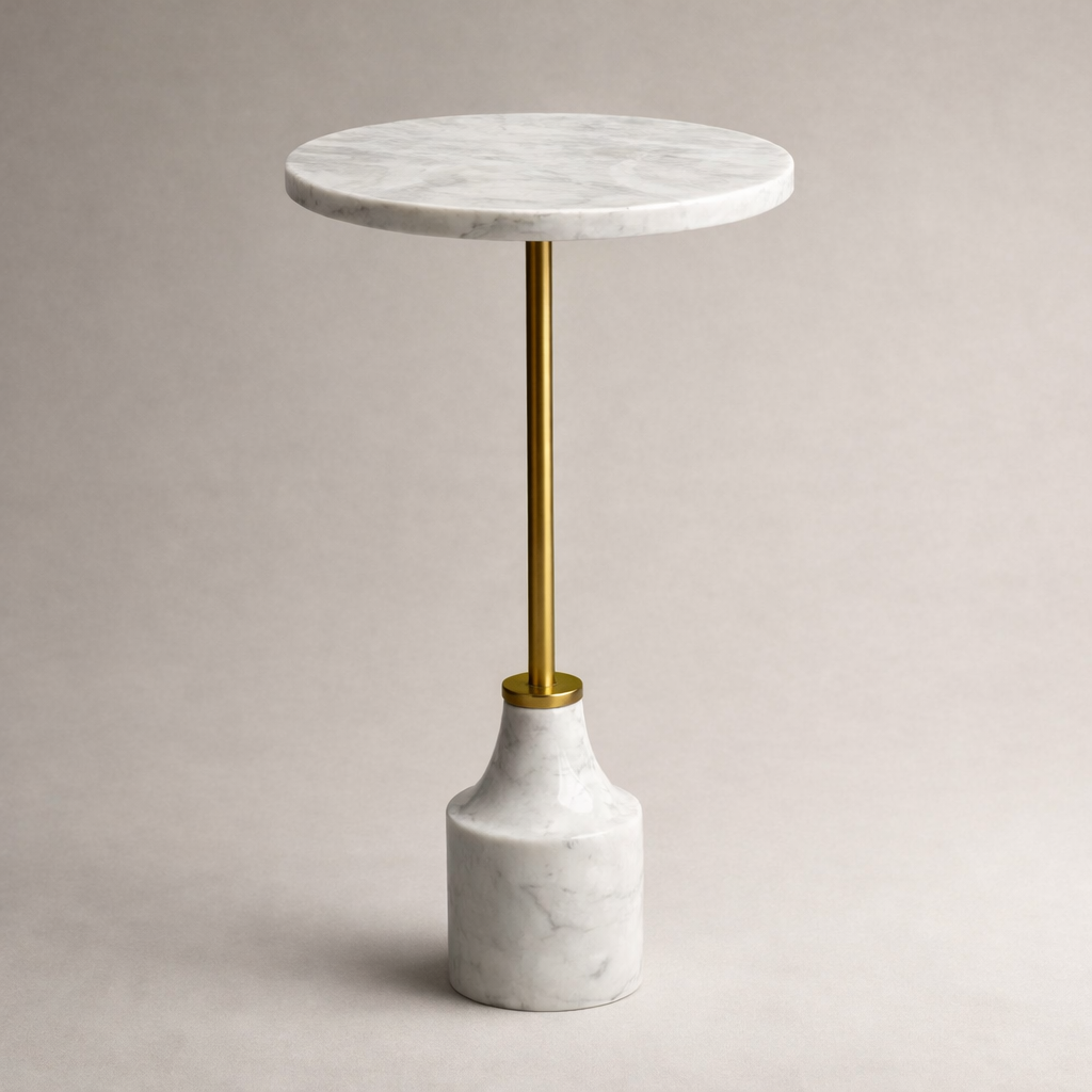 Mercury Marble Side Table