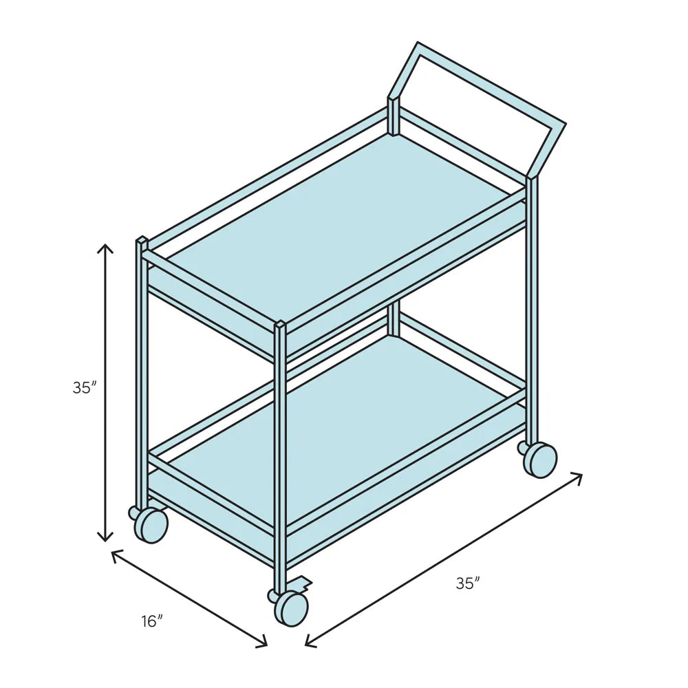 Arrow Bar Cart