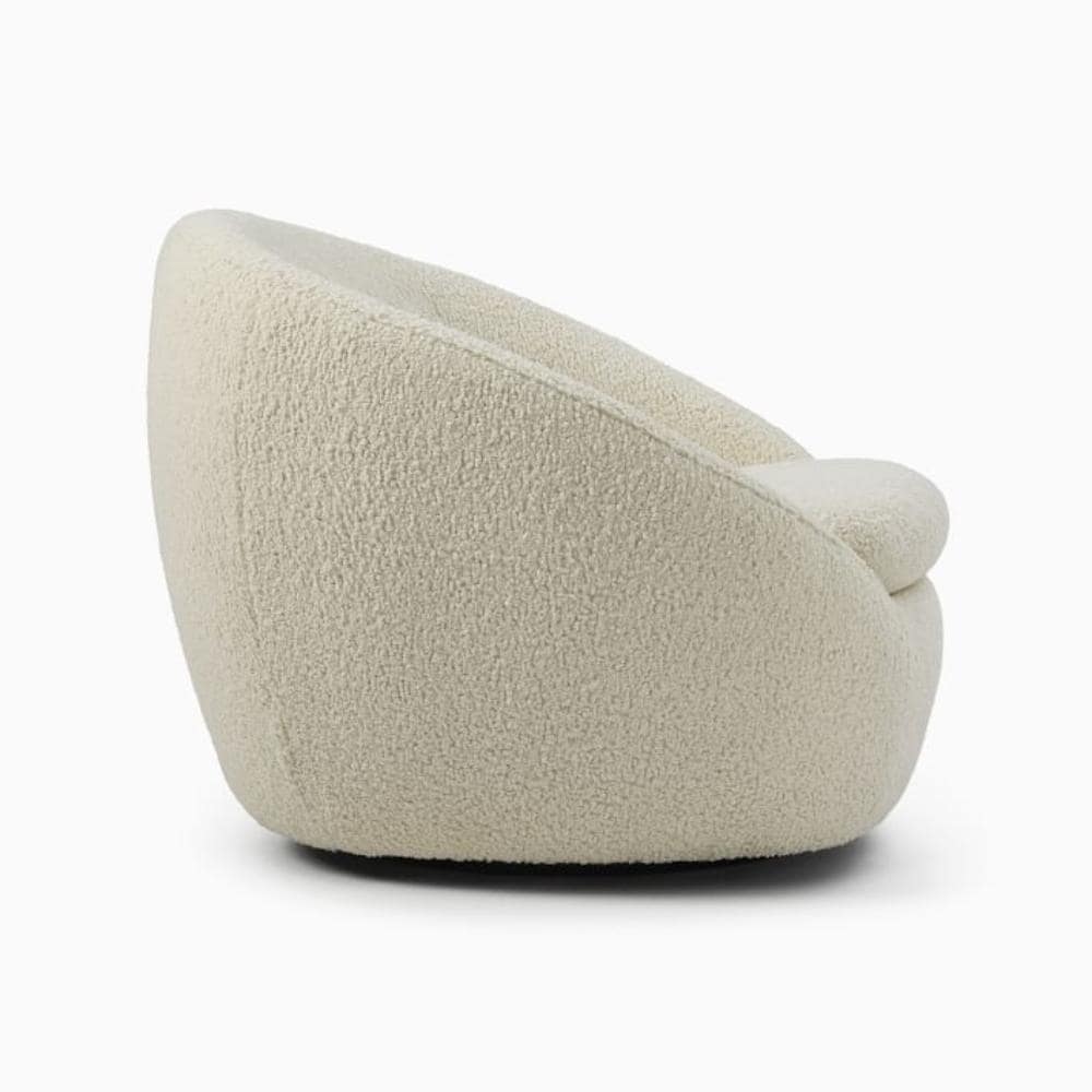 Cozy Swivel Chair (Boucle Fabric)