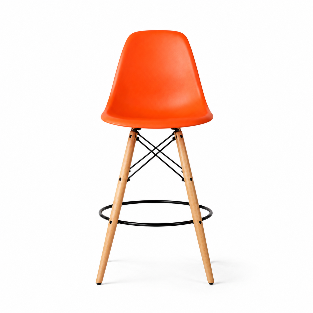 Eiffel Stool Natural Wood Legs (26")