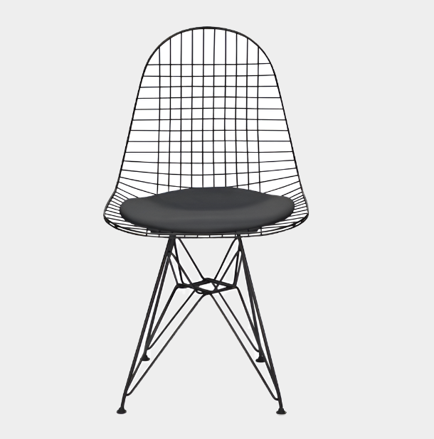 Mesh Eiffel Dining Chair (Black/ White)