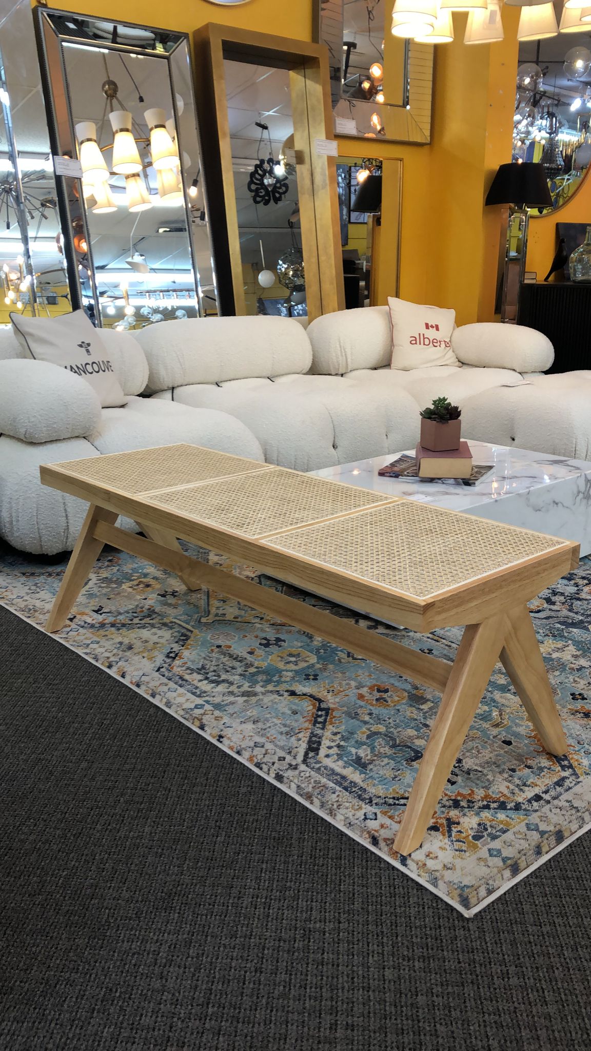 Raya Cane Bench