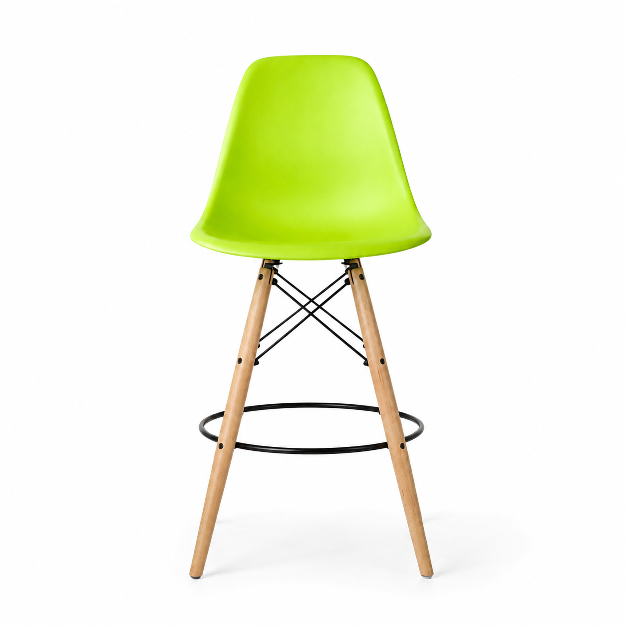 Eiffel Stool Natural Wood Legs (26")