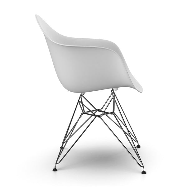 Eames Molded Plastic Armchair - Chrome Legs