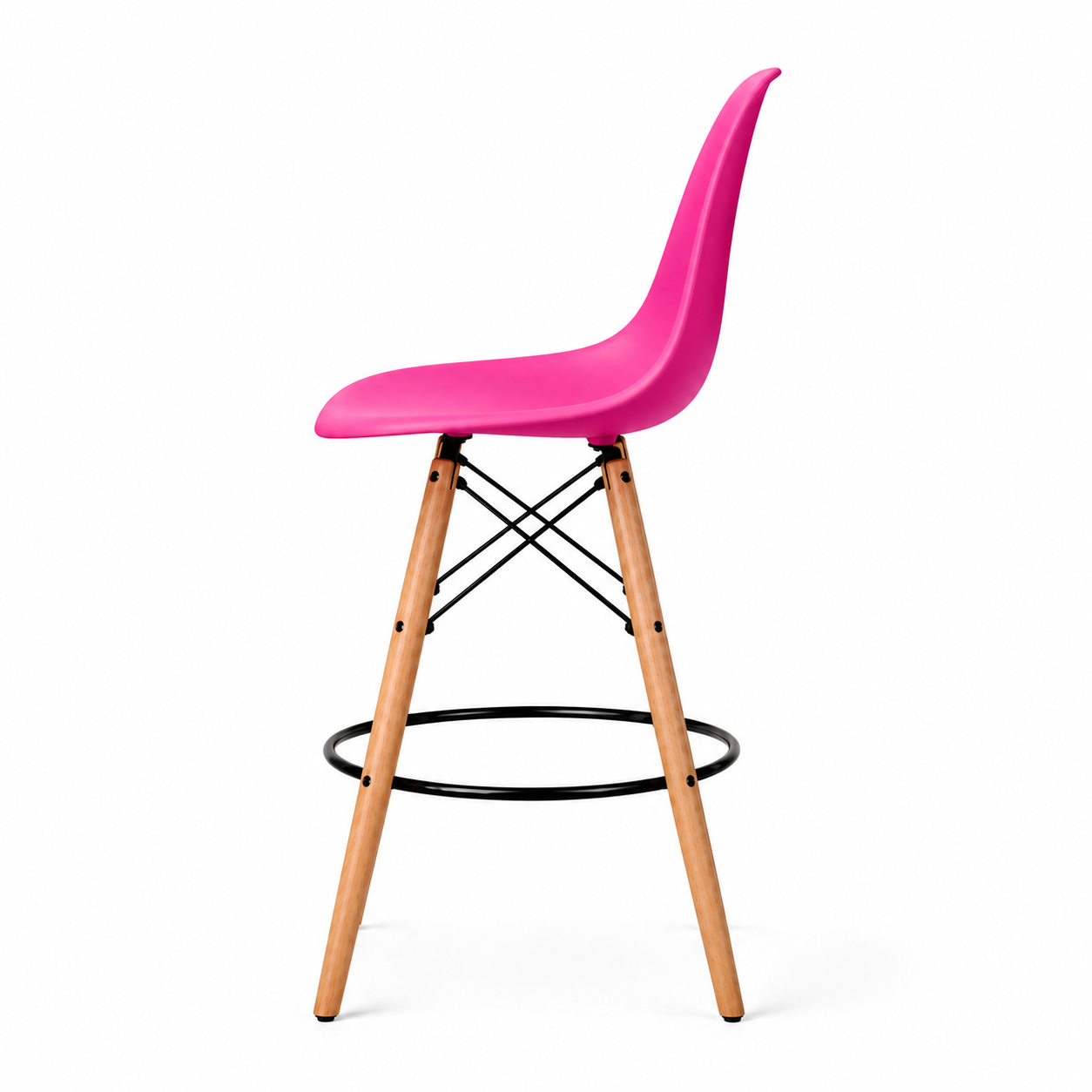 Eiffel Stool Natural Wood Legs (26")