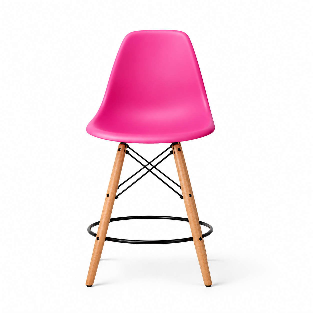 Eiffel Stool Natural Wood Legs (26")