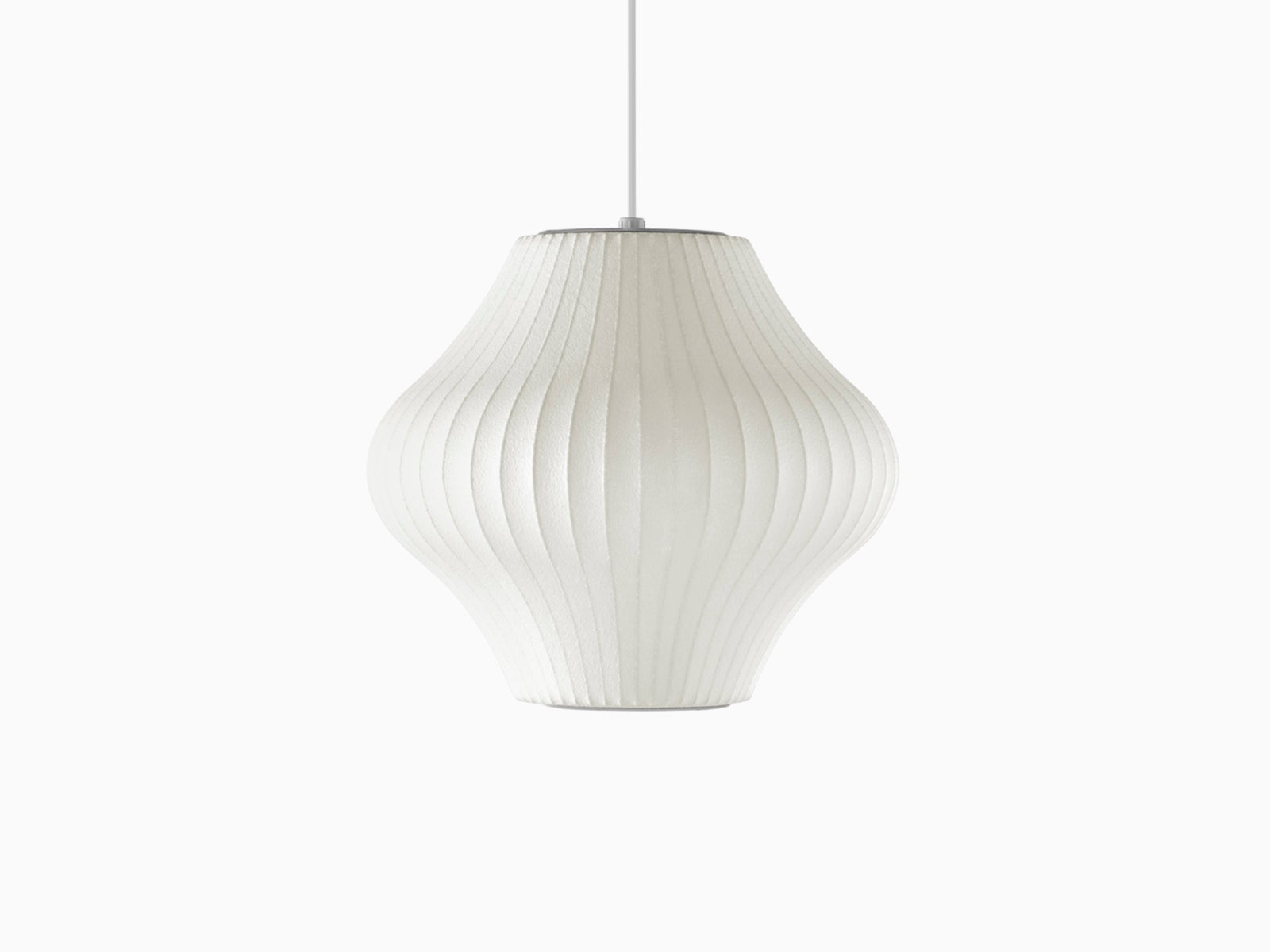 White pendant lamp on a white background