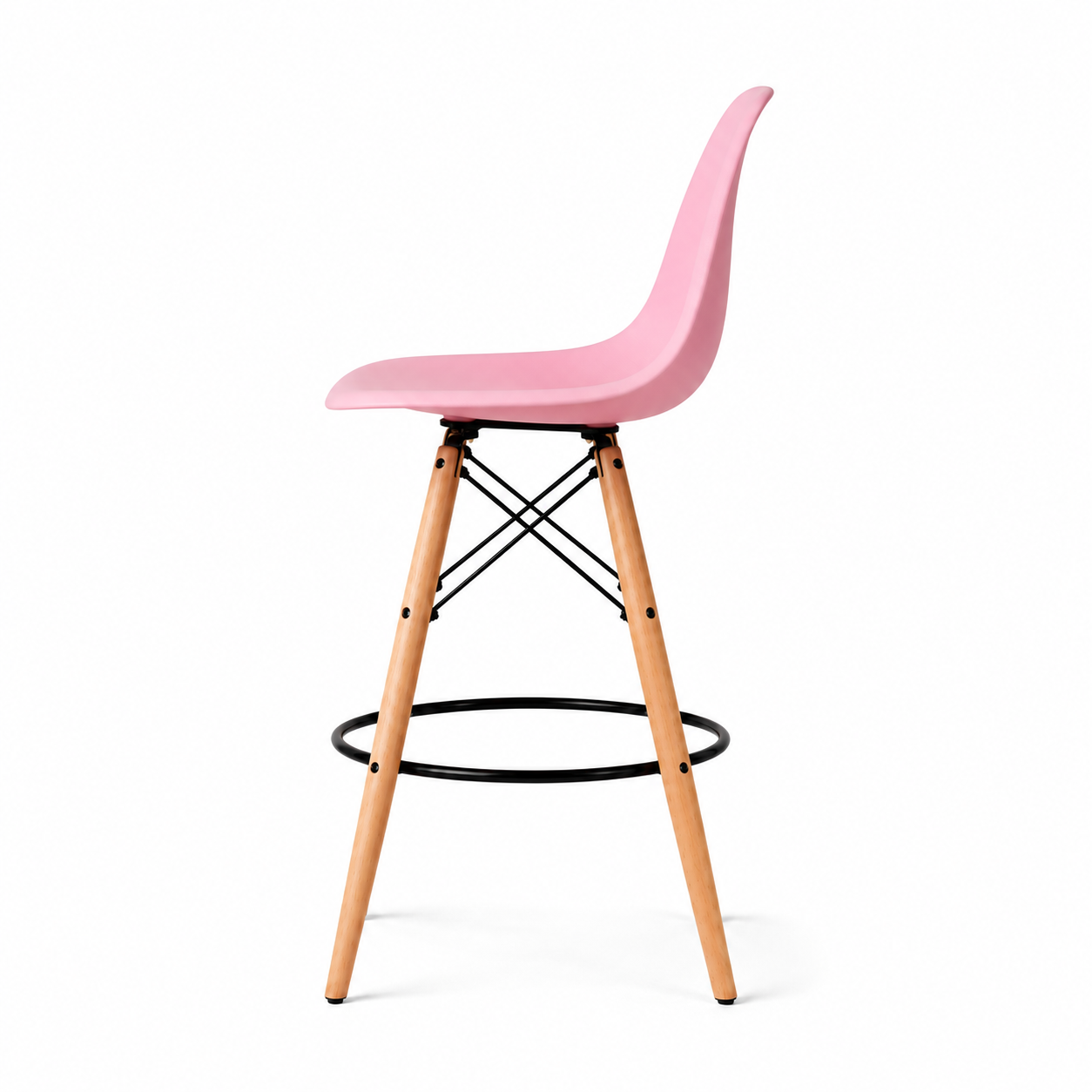 Eiffel Stool Natural Wood Legs (26")